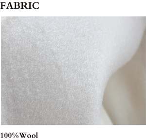 Оптовая продажа повседневное двубортное длинное шерстяное пальто с обычным рукавом зимняя верхняя одежда сохраняет тепло - Product Image 3