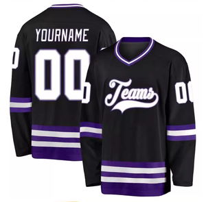 Maglia Hockey su misura sublimata cucito personalizzato nome numero Logo sport Hockey manica lunga per uomini donne giovani - Product Image 1