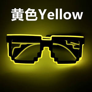 Gafas LED con Mosaico Brillante para Bares, Fiestas de Cumpleaños, Accesorios Creativos para Fotos, Ambiente Luminoso en la Oscuridad - Product Image 6