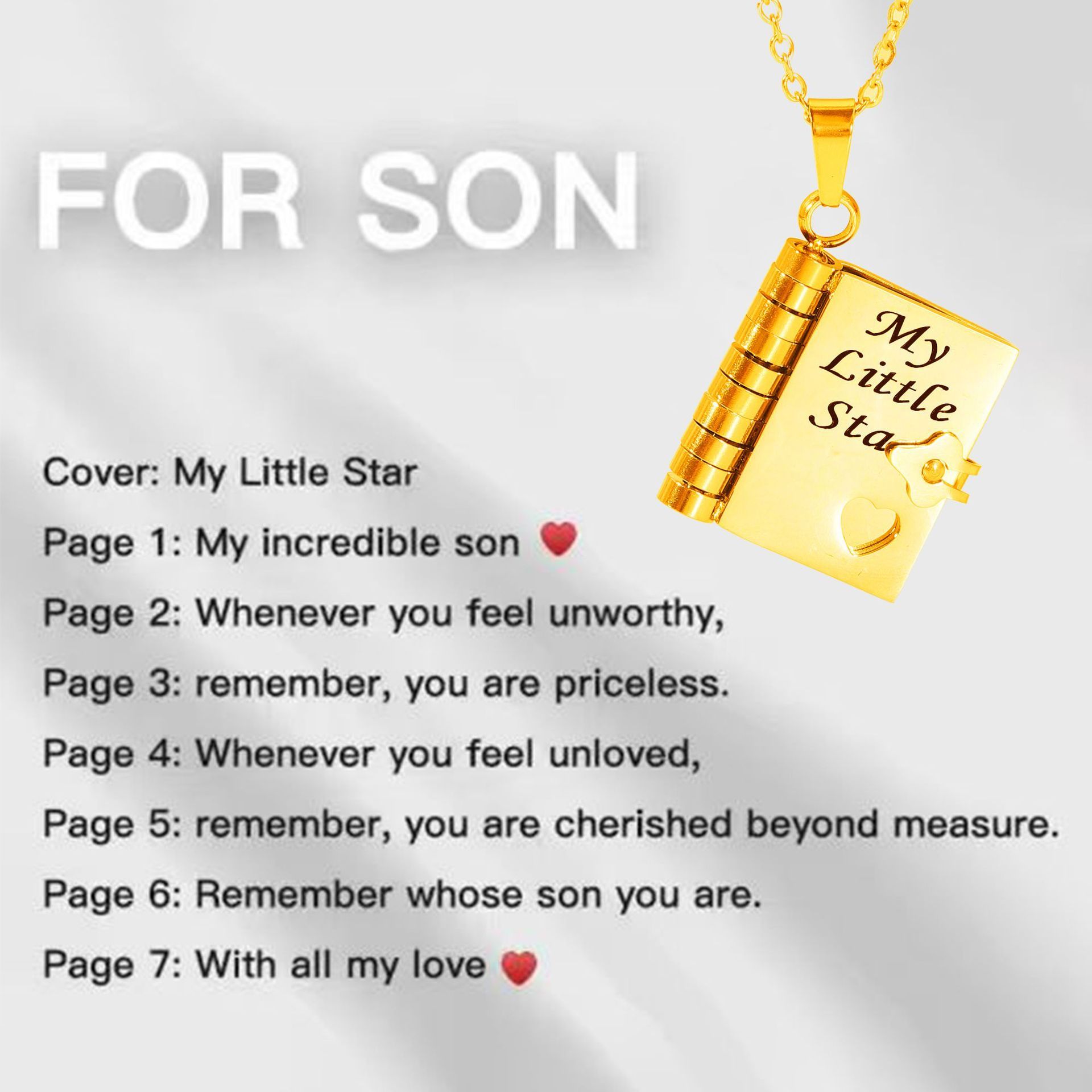 [10-1] Little Star Son Series Golden Book Engraved