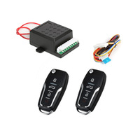 Système de verrouillage centralisé sans clé universel 12V pour voiture avec télécommande à clé pliable OLIVER, fonction d'ouverture du coffre