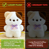 Peluche chat mignon à yeux étoilés de 8 pouces, poupée chaton en peluche douce avec écharpe en dentelle, cadeau câlin pour filles, décoration d'anniversaire pour enfants