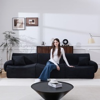 Sofá Modular Moderno OEM Sin Estructura, Sofá Cama de Tela Tipo Nube, Sofá Seccional ODM que Ahorra Espacio en Caja para Apartamento