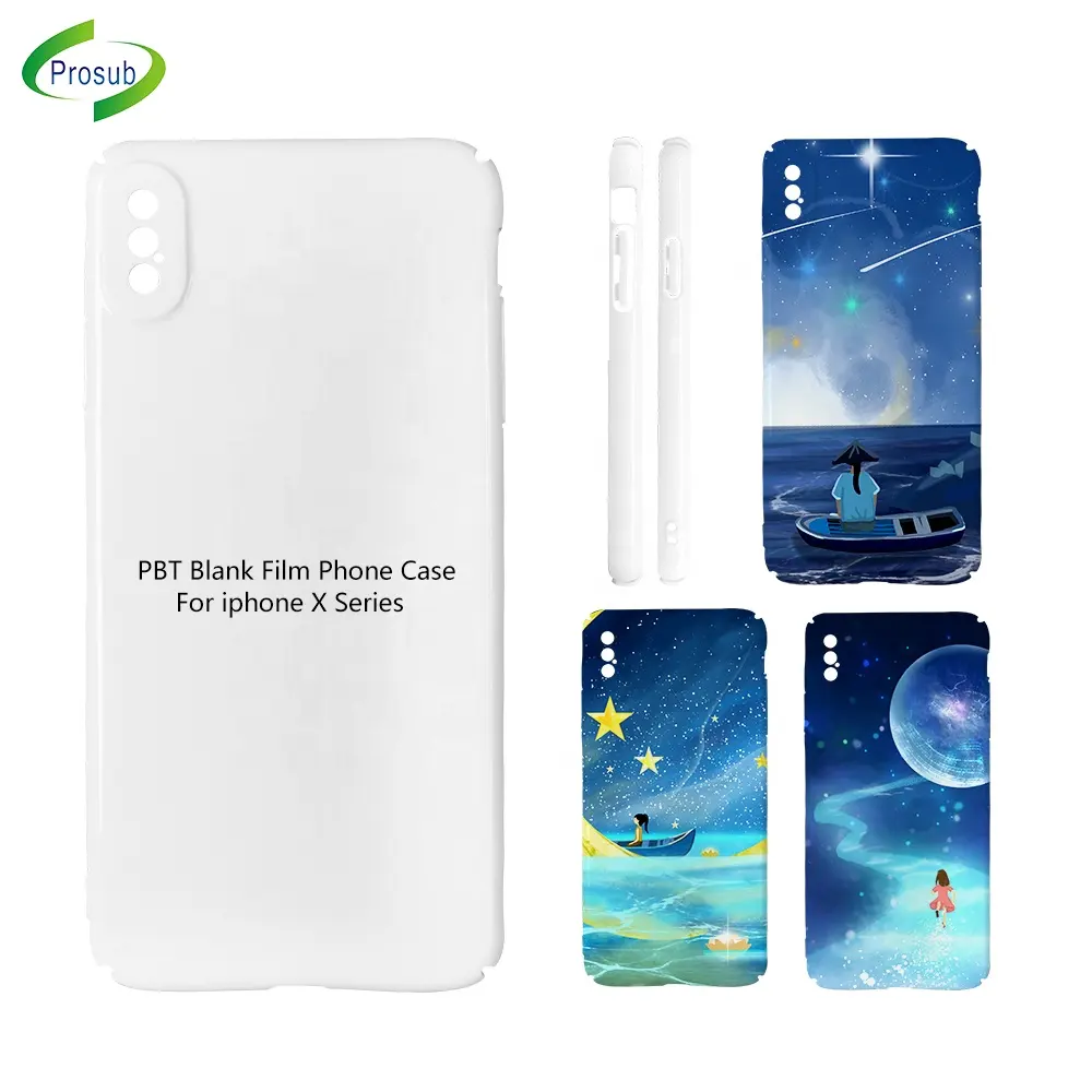 Prosub White Sublimation Phone Case 3D PBT Mobile Cover Sublimation Plain Cell Phone Cases For IPhone X/XR/XS Max