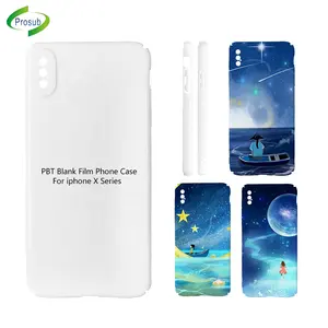 Prosub White Sublimation Handy hülle 3D PBT Mobile Cover Sublimation Einfache Handy hüllen Für IPhone X/XR/XS max