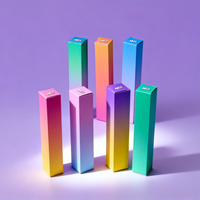 Boîte vide pour brillant à lèvres, emballage en carton kraft pour rouge à lèvres, boîtes en papier couleur dégradée, personnalisation de cosmétiques, support en carton