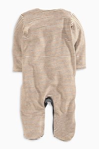 Online Shop Newborn Baby Cotton Stripe <b>Bear</b> Printed Mini Wear Romper Clothes - Product Image 3