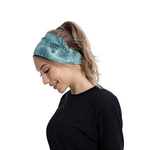 Grossiste Bandeaux Larges Bohèmes Élastiques Papillon Bandana Yoga Imprimé Floral Élégant pour Cheveux Femme 2021 - Product Image 2