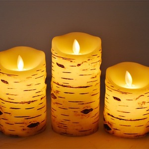 Bougies <span class=keywords><strong>LED</strong></span> en cire véritable avec télécommande et minuterie, bougies votives et piliers en plastique pour la décoration intérieure, pour Halloween, Noël, Diwali, anniversaires et autres occasions - Product Image 1