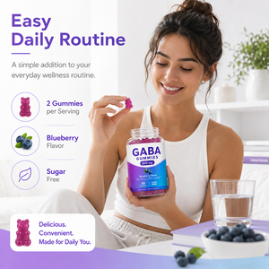 Vente Flash : Gommes Énergétiques Nootropiques GABA 100% Sans Sucre, Ashwagandha, Vitamine B6, Bio, Véganes, Sans Gluten, Pour Adultes et Nouveaux-nés - Product Image 4