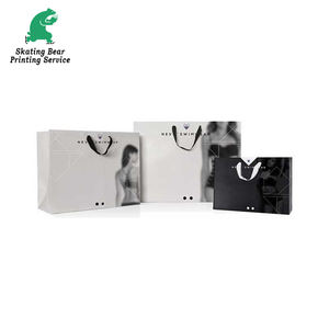 Sac en papier à cordon de taille A5 personnalisée avec poignée en soie Impression offset de luxe avec logo personnalisé-pour emballage de luxe - Product Image 4