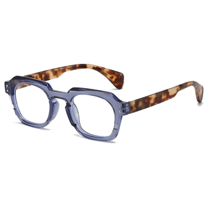 Lunettes de lecture optiques carrées bicolores épaisses en PC, anti-fatigue, grossissantes, pour presbytes, marque privée - Product Image 3