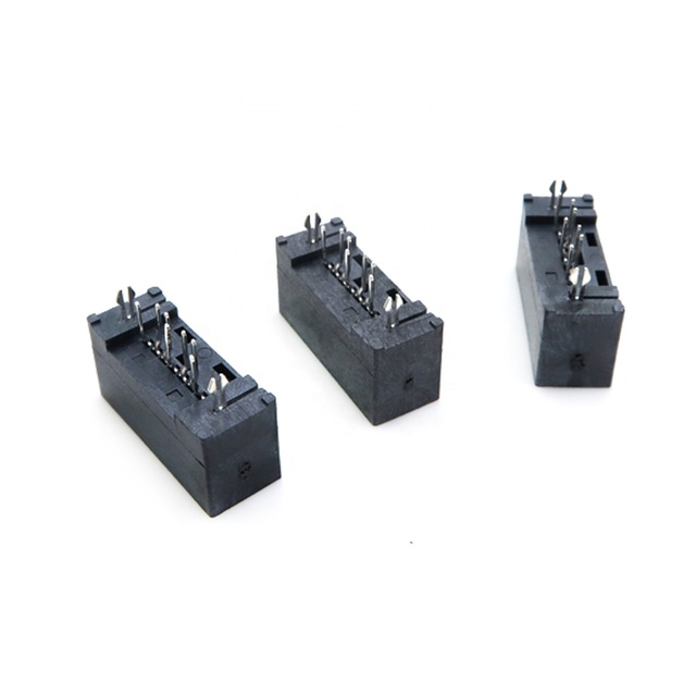 SATA Female Hard Disk Interface Socket 7P Vertical Straight Plug a Type B DIP Male Connector