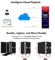Affiche publicitaire LED pliable, écran vidéo LED pour mur d'affichage, affichage LED couleur pleine, étanche, pour intérieur et extérieur, P2, P2.5, P1.5
