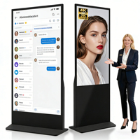 Pantalla Táctil LCD de 34, 55 y 65 Pulgadas, Tablero de Visualización Digital, Equipo de Publicidad, Máquina Vertical para Cabinas de Fotos y Restaurantes