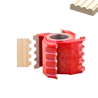 Alat Pemotong Kayu dari Paduan Baja Tungsten YUFU, End Mill, Pemotong Garis Kolom Romawi, OEM, Kustom, Tanpa Lapisan, Ukiran, HRC 1