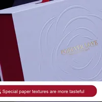 Boîte cadeau de luxe en forme de livre blanc pour la Saint-Valentin, emballage rigide en carton premium, vide, pour rouge à lèvres et cosmétiques