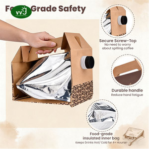 Boîte <span class=keywords><strong>à</strong></span> café jetable en <span class=keywords><strong>carton</strong></span> ondulé écologique personnalisée VVG, porte-boissons, conteneur pour emporter, boîte <span class=keywords><strong>à</strong></span> café <span class=keywords><strong>à</strong></span> emporter - Product Image 2
