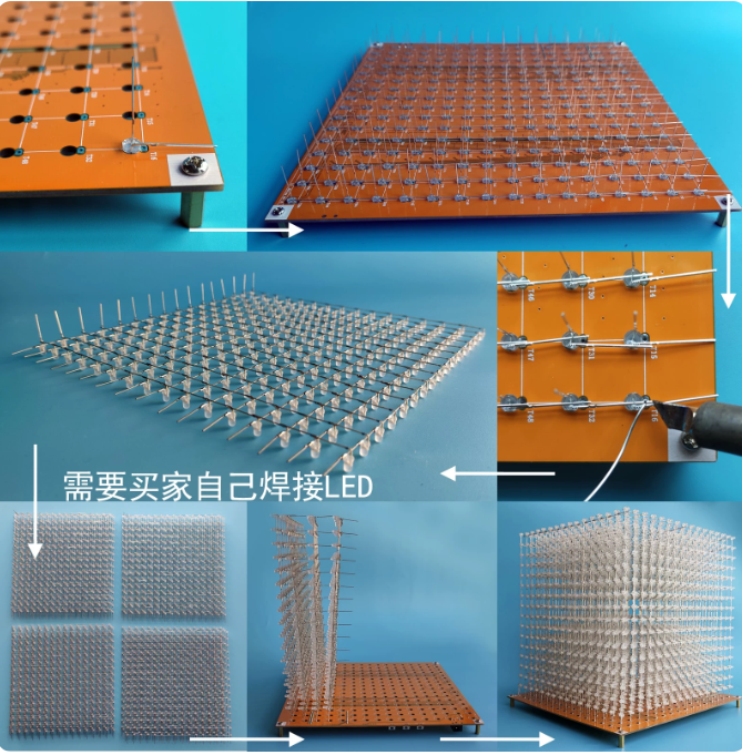 Mini KIT de Cubo de Luz LED 3D