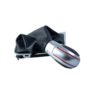 Led Gear <b>Knob</b> For Volkswagen Golf 7R Automatic Transmission Car Silver Leather <b>Shift</b> <b>Knob</b> With Customization Option - Product Image 3