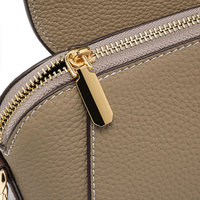 Nouveau Sac à Bandoulière de Luxe pour Femme en Cuir Véritable 100% Authentique, Modèle 2026, Tendance, Motif Uni, Fermeture Éclair Coque, Vente Chaude