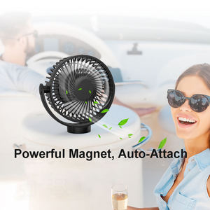 Wholesale 12000mAh Bank Digital Control LED Light 3 Blades Magnetic Desk <b>Misting</b> <b>Fan</b> USB Rechargeable Desktop - Product Image 4