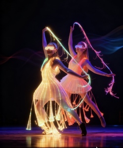 Fibre optique LED Ballet <span class=keywords><strong>Tutu</strong></span> femmes jupe robe lumineuse changement de couleur télécommande scène Performance Costume - Product Image 2