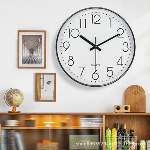 <span class=keywords><strong>Orologio</strong></span> <span class=keywords><strong>da</strong></span> <span class=keywords><strong>Parete</strong></span> Moderno Minimalista <span class=keywords><strong>da</strong></span> 35 cm (14 Pollici) a Batteria, Senza Foratura, per Aula e Soggiorno - Product Image 2