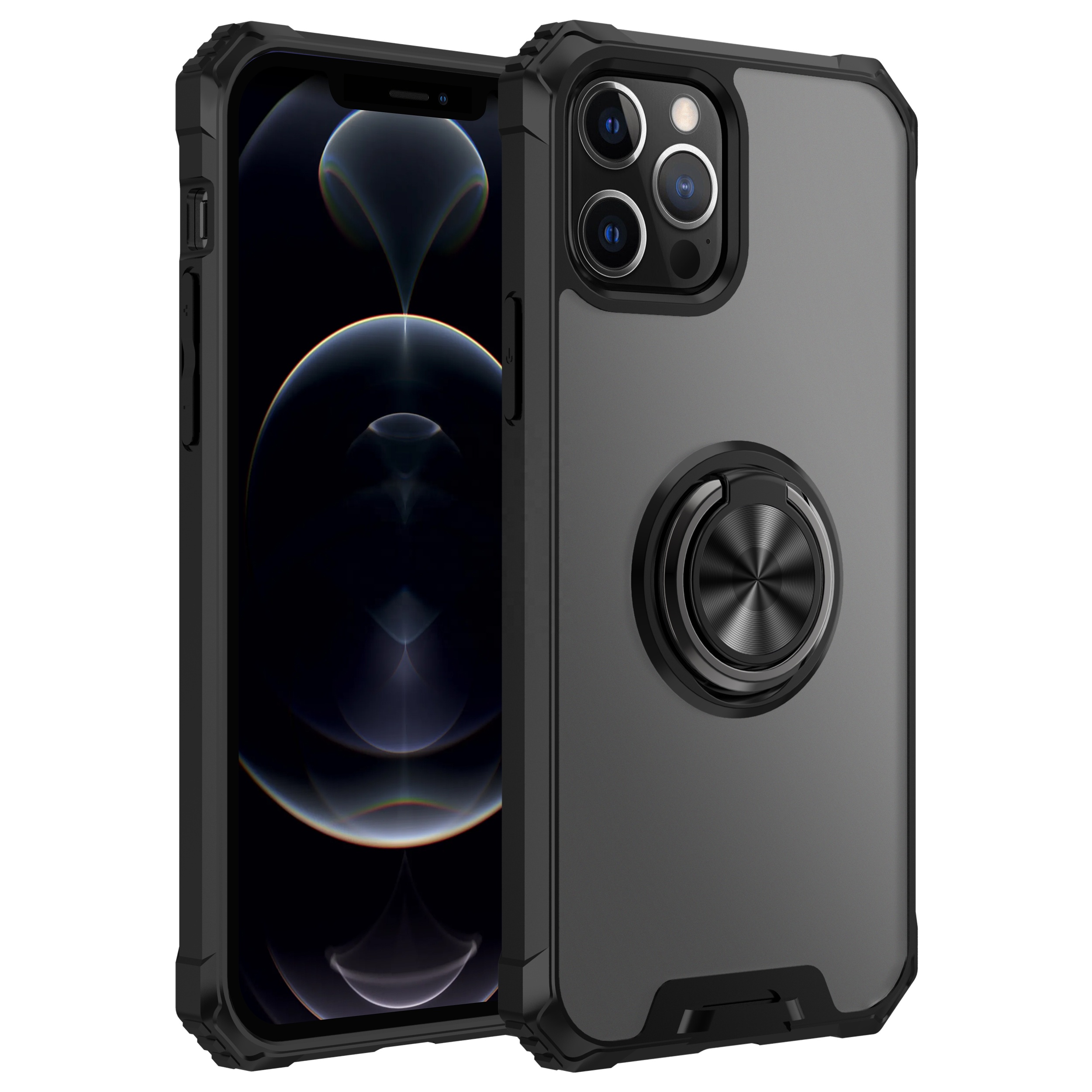 Ударопрочный ПК + Акриловые Аксессуары для мобильных телефонов задняя крышка кольцо чехол для сотового телефона для iphone Samsung Huawei Xiaomi