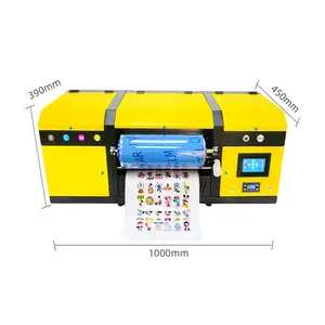 60Cm A1 Ukuran Uv Roll To Roll Dtf Printer Pencetakan Film Transfer Dingin Plotter dengan Laminator