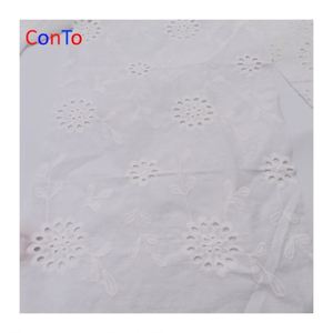 Tissu en voile suisse blanc à prix avantageux, en coton gaufré, pour <span class=keywords><strong>hijab</strong></span> - Product Image 6