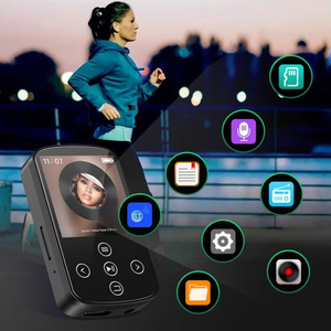 Lecteur MP3 en alliage de zinc avec clip, Bluetooth 5.0, musique Hifi sans perte, radio FM et enregistreur vocal pour le sport, la course et la gym - Product Image 6
