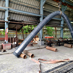 Tuyau en caoutchouc noir flexible renforcé de fil spiralé haute pression, conduit de ventilation d'air industriel, tuyau ondulé MARINE RUBBER - Product Image 1
