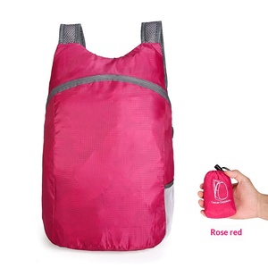 Sac à dos de sport de plein air unisexe ultra-léger en polyester, moins de 20L, pliable, imprimable, facile à transporter - Product Image 5