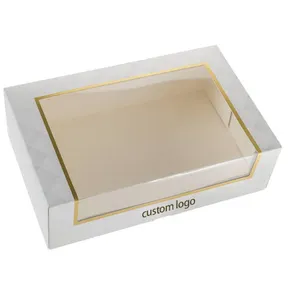 Emballages alimentaires Coffret gateau 포장 투명 창 케이크 디저트 상자 포장 상자 식품 및 패스트리