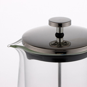 Cafetera Francesa de Vidrio Borosilicato y Acero Inoxidable, Hecha a Mano, Soplada a Bocca, Ecológica, con Doble Capa y Émbolo - Product Image 6