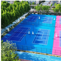 Matériaux pour terrains de sport en PU silicone : Revêtement de terrain de tennis en acrylique, Peinture de sol en caoutchouc polyuréthane pour terrain de volley-ball