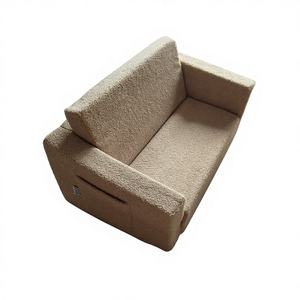 Sofá Cama Plegable con Tela Certificada <span class=keywords><strong>de</strong></span> Seguridad, Agradable al Tacto, Ideal para Bebés y Niños Pequeños - Product Image 1