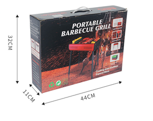 Mini barbecue à <span class=keywords><strong>charbon</strong></span> de bois portable moderne et écologique personnalisé pour pique-nique Garden Party Cuisine à domicile Terrasse Camping - Product Image 5