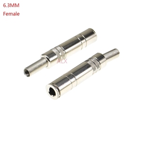 Connecteur femelle stéréo métallique 3 pôles 6,3 mm 6,35 mm, adaptateur <span class=keywords><strong>jack</strong></span> 6,3 <span class=keywords><strong>avec</strong></span> bornes <span class=keywords><strong>à</strong></span> <span class=keywords><strong>souder</strong></span>, microphone 1/4 pouce - Product Image 1