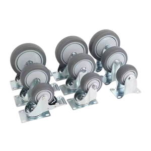 HEALING Premium Industrial 75mm Rollen räder Heavy Duty 3 4 5 Zoll Universal PVC TPR PP Bremse Starre drehbare Möbel rolle OEM - Product Image 5
