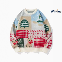 Pulls de Noël pour hommes WINDAY, pull en mohair de haute qualité, pull en tricot personnalisé pour hommes en vente