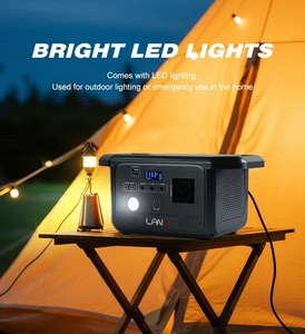 Générateur solaire portable LANX 1000W 768Wh, station d'alimentation avec sortie USB pour le camping en plein air, les voyages, la chasse, la maison, avec panneau solaire - Product Image 5