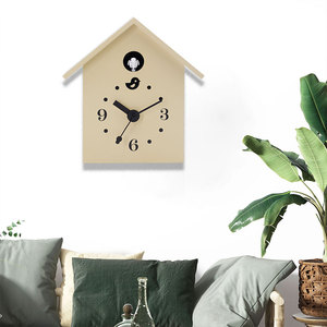 Reloj de péndulo con diseño de tiempo infinito para dormitorio, oficina, reloj de cuco minimalista, Mdf - Product Image 5