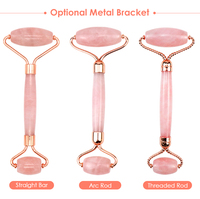 Aurora Luxe Massager Rose Quartz Jade Face Roller of Rides Puffiness Facilite la pression des sinus