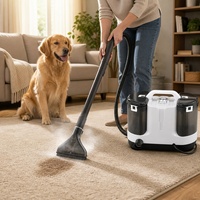Nettoyeur Vapeur Électrique Portable 1500W Haute Température, Aspirateur Vapeur à Main pour Tapis, Canapé, Tissus d'Ameublement, Grille, Fenêtre (US)