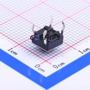 EVQPAE05R Tactile Switch Through hole Component (THT)-4P,6x6mm Switch Single Pole Single Throw Round Button 1.6N Through Hole - Product Image 2