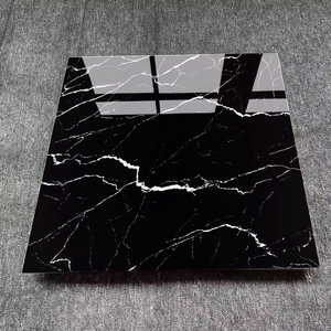 Baldosa de Porcelana Blanca de Alto Brillo con Diseño de Mármol, 60x60 80x80, Totalmente Esmaltada, Vetas de Piedra Natural, Diseño Moderno <span class=keywords><strong>para</strong></span> <span class=keywords><strong>Baño</strong></span>, Comedor/Sala de Estar - Product Image 3