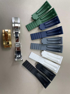 Reloj Mecánico de Lujo Dorado para Hombre, con Moissanita, Esfera con Fecha, Personalizable, Correa de Goma Multicolor Premium - Product Image 6