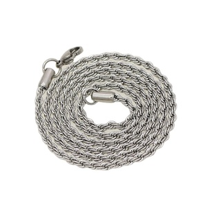 High Quality <b>Silver</b> and Gold Plated Stainless Steel Metal <b>Necklace</b> <b>Mens</b> Rope Chain - Product Image 5